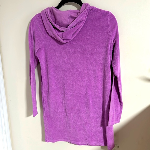 Purple, terry cloth, cover-up, dress size large - Picture 4 of 4